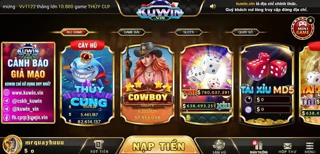 Hướng dẫn cách nạp tiền trên trang web cổng thông tin K9win Games - K9win